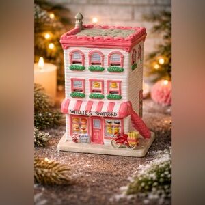 Willie’s Sweets Ceramic Building Decor Signed Suzy Spafford Village House